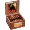 Open wooden box of Acid Subculture Malta cigars by Drew Estate tied with a black ribbon