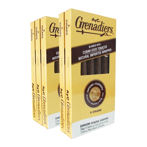 ayc-dark-cigars Packs of AyC Grenadiers cigars blended with Cuban seed tobacco