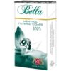 Bella Green Menthol 100s Filtered Cigars pack of 20 featuring a white box with green orchid graphics.
