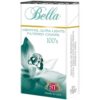 Bella Green Silver Menthol Ultra Light 100s filtered cigars pack with white and teal orchid design.