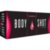Carton of Body Shot Sangria Filtered Cigars in black packaging with pink accents, containing 10 packs of 20 cigars.