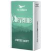 Green and white pack of 20 Cheyenne Sweet Mint filtered cigars featuring a mountain silhouette graphic.
