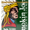 Green pack of 20 Smokin Joes Menthol Filtered Cigars featuring a Native American chief graphic.