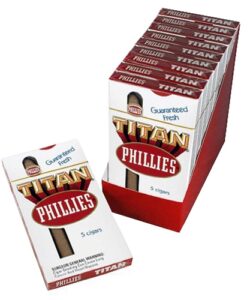 Phillies Titan Cigars - 10 packs of 5 discount cigars online