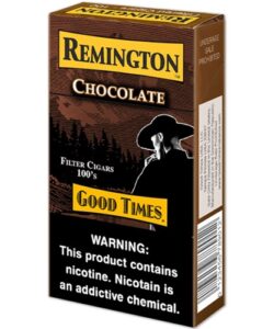 Pack of Remington Chocolate Filter Cigars 100's by Good Times