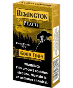 Pack of Remington Peach Filter Cigars 100's by Good Times
