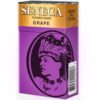 Pack of Seneca Grape Filtered Cigars featuring purple and gold packaging with a chief profile logo.