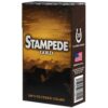Pack of 20 Stampede Gold Mild 100s Filtered Cigars featuring a wild horse stampede graphic.