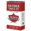 Red and white pack of 20 Swisher Sweets Regular Filtered Little Cigars.