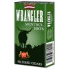 Green pack of Wrangler Menthol 100's Filtered Cigars featuring a longhorn steer silhouette.