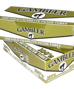 Gambler Gold cigarette filter tubes, 200-count box
