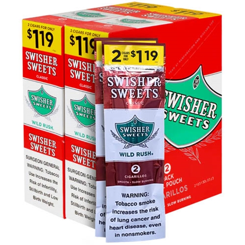swisher_sweets_wild_rush_cigarillos_box_of_60 Swisher Sweets Wild Rush Cigarillos, box of 30 foil pouches of 2
