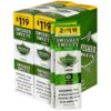 Swisher Sweets Green Sweets Cigarillos, box of 30 foil pouches of 2