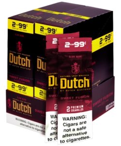 Dutch Masters Sweet Fusion Cigarillos, box of 30 foil pouches of 2