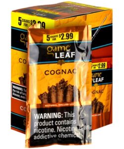 Game Leaf Cigarillos 5-Packs, Cognac