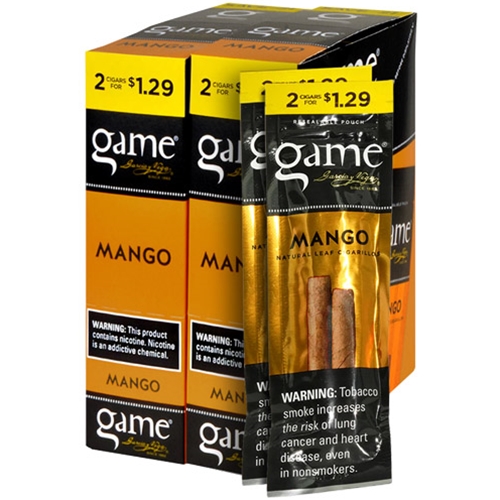 game_mango_cigarillos_box_of_60 Game Mango Cigarillos, box of 30 foil pouches of 2