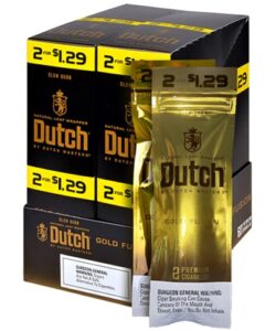 Dutch Masters Gold Fusion Cigarillos, box of 30 foil pouches of 2