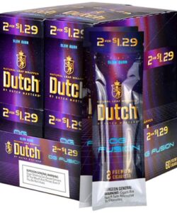 Dutch Masters OG Fusion Cigarillos, box of 30 foil pouches of 2