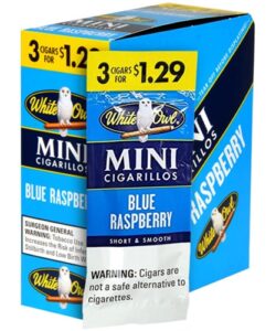 White Owl Mini Cigarillos, Blue Raspberry