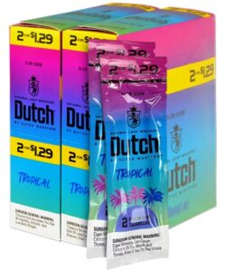 Dutch Masters Tropical Cigarillos, box of 30 foil pouches of 2