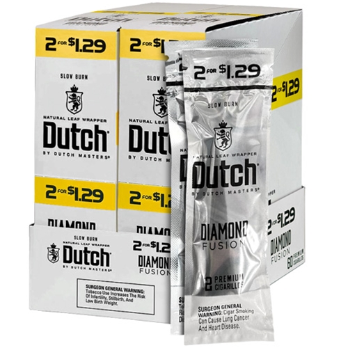 dutch_masters_diamond_fusion_cigarillos_box_of_60 Dutch Masters Diamond Fusion Cigarillos, box of 30 foil pouches of 2