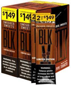 Swisher Sweets BLK Tip Cigarillos Cocoa
