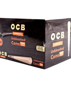 OCB Virgin Unbleached Cones, King Size, 24 Packs of 12