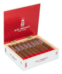 Alec Bradley 30 Years Robusto cigars, box of 16