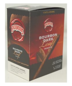 Backwoods Exclusive Bourbon Dark Leaf Reserve cigars box, 8 five-packs containing 40 cigars