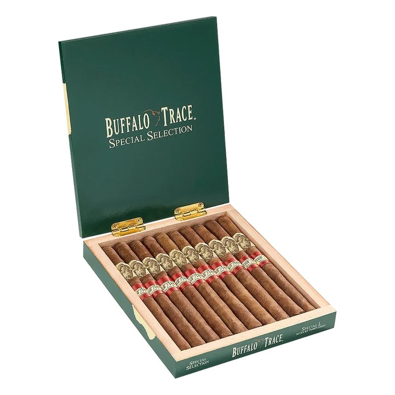 buffalo-trace-special-selection-l-cigars-bss-pm-1000-open Buffalo Trace Special Selection L cigars, box of 10