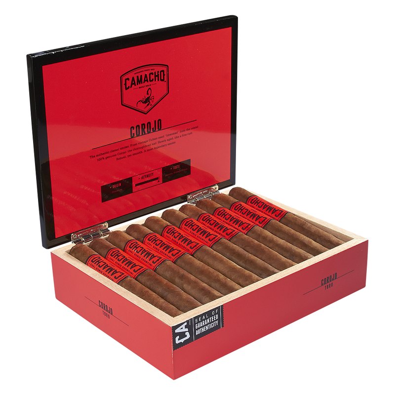 camacho-corojo-robusto-cigars-cs-c7f Camacho Corojo Robusto cigars, box of 20