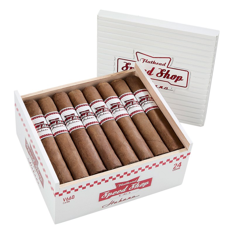 cao-flathead-speed-shop-v654-cigars-fss-pm-1003-open CAO Flathead Speed Shop V654 cigars, box of 24
