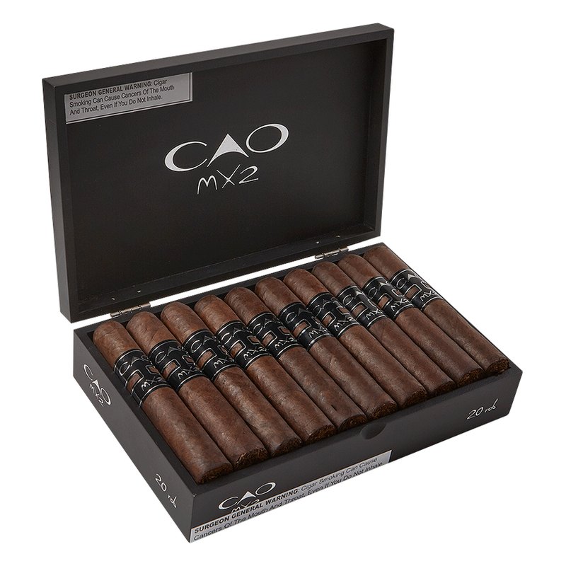 cao-mx2-robusto-cigars-mpa-pm-1000-left CAO Mx2 Robusto cigars, box of 20