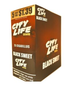 City Life Black Sweet cigarillos box