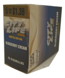City Life Blueberry Cream cigarillos box