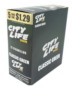 City Life Classic Green cigarillos box