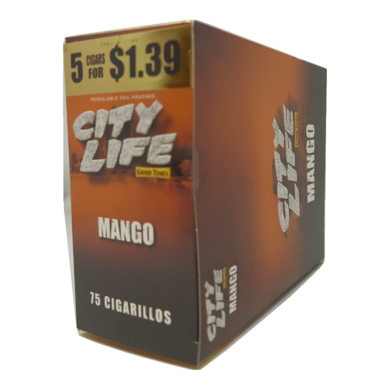 City Life Mango Cigarillos City Life Mango cigarillos box