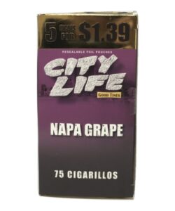 City Life Napa Grape cigarillos box