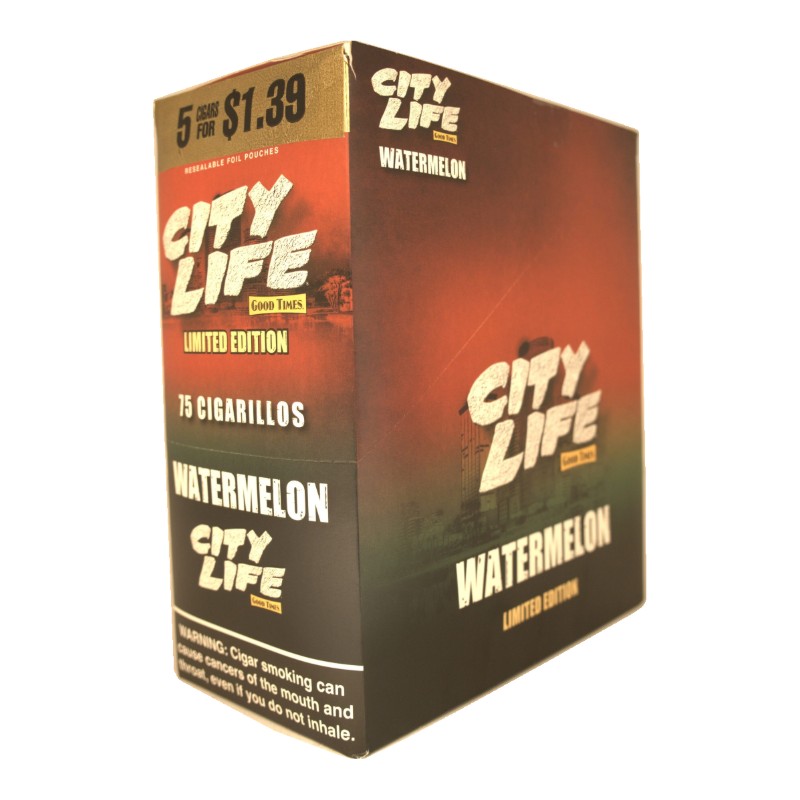 City Life Watermelon Cigarillos City Life Watermelon cigarillos box