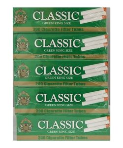 Classic Filter Tubes, Menthol King Size