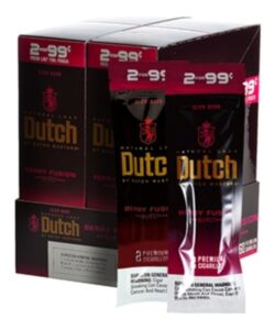 Dutch Masters Berry Fusion Cigarillos, box of 30 foil pouches of 2