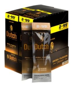Dutch Masters Irish Fusion Cigarillos, box of 30 foil pouches of 2