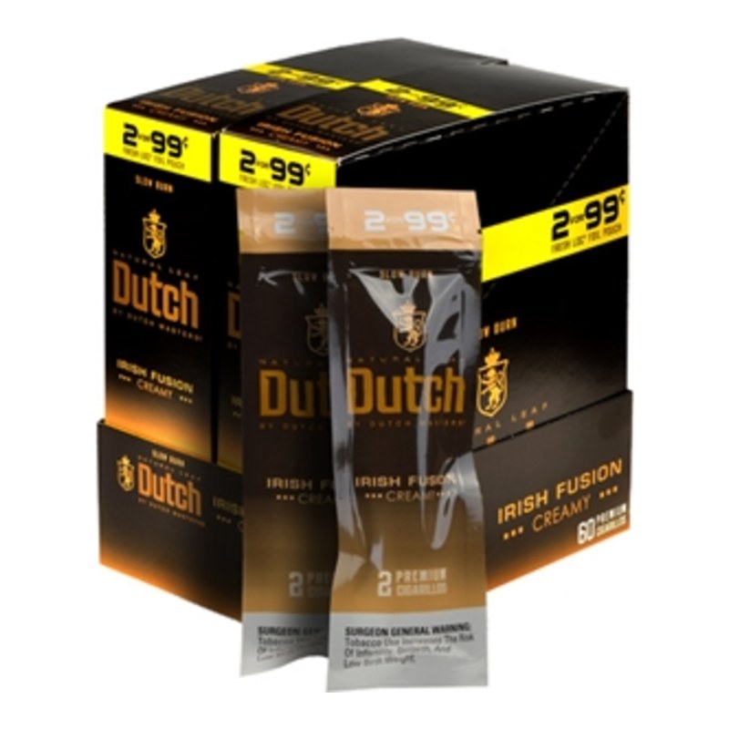 dutch_masters_irish_fusion_cigarillos_box_of_60 Dutch Masters Irish Fusion Cigarillos, box of 30 foil pouches of 2