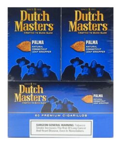 Dutch Masters Palma Cigars, 20 Pouches of 3 Cigarillos (Total of 60 Cigarillos)