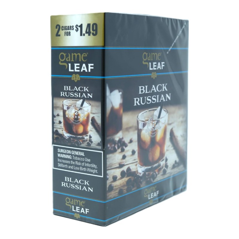 Game Leaf Black Russian Cigarillos Game Leaf Black Russian Cigarillos, box