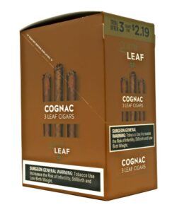 Game Leaf Cigarillos 3-Packs, Cognac