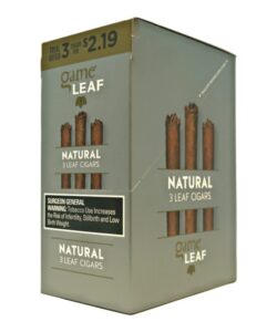 Game Leaf Cigarillos 3-Packs, Natural