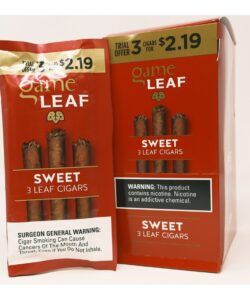 Game Leaf Cigarillos 3-Packs, Sweet