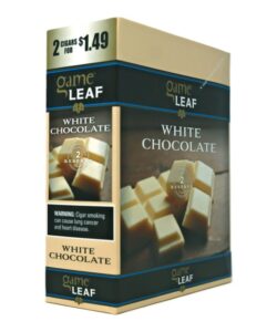 Game Leaf White Chocolate Cigarillos, box