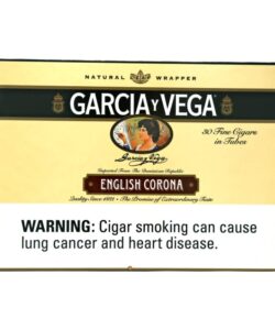 Garcia y Vega English Corona Cigars, Box of 30 Tubed Cigars